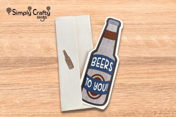 3D SVG Beer Bottle Card for Father’s Day Crafting Projects