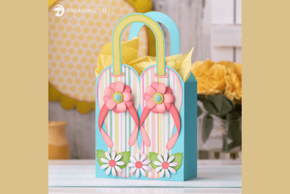 3D SVG Flip Flop Gift Tote: A Summer Graphic Design Asset Review