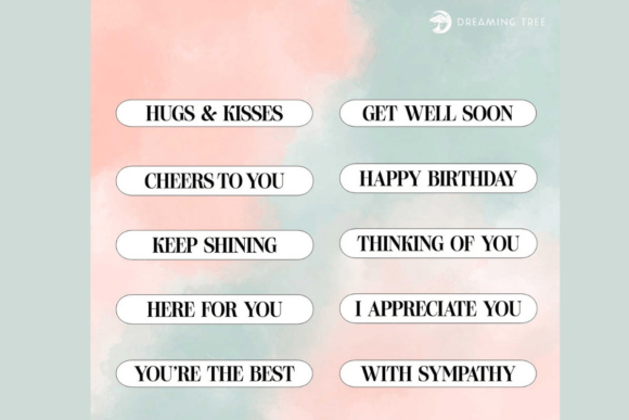3D SVG Occasion Cards Captions for Anniversaries