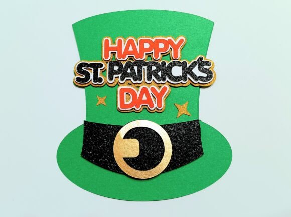 3D SVG St Patrick’s Hat Cake Topper for Saint Patrick S Day Projects