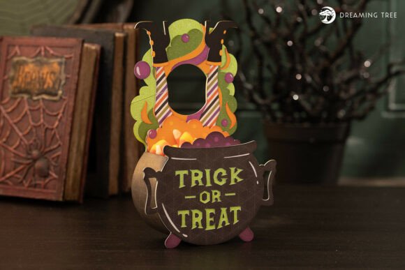 Brew-Ha-Ha Door Hanger SVG: A 3D Halloween Graphic Design Asset