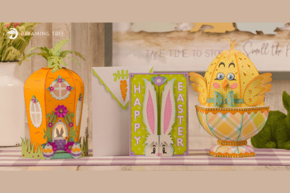 Easter Enchantment 3D SVG: A Springtime Design Asset for Local Businesses