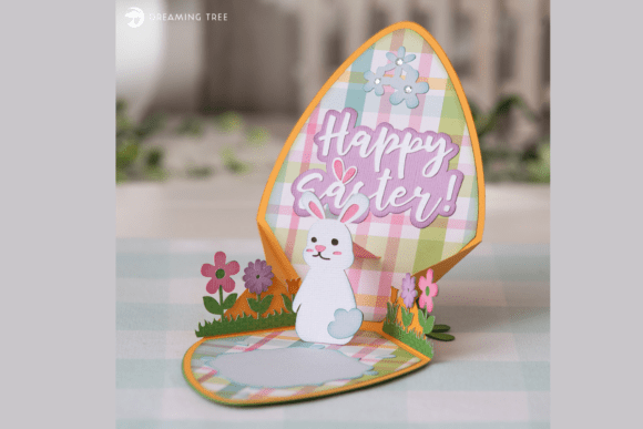 Easter Pop Up Card SVG: A 3D Springtime Design Asset