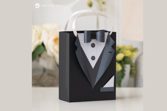 Groom Gift Bag SVG: A 3D Design for Life Events and Celebrations
