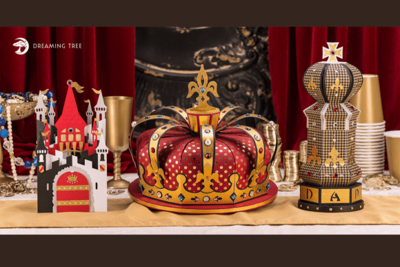 King of the Castle 3D SVG Ornaments for Branding