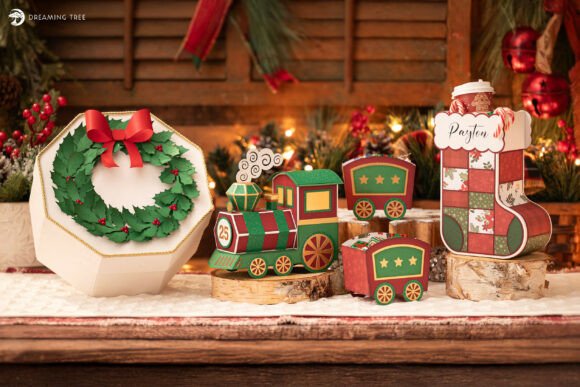Merry Moments 3D SVG: A Festive Graphic Design Asset for Christmas Campaigns
