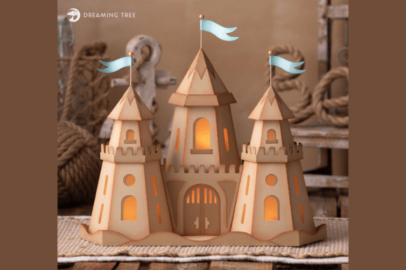 Sand Castle SVG: A 3D Summer Graphic for Handmade Creations