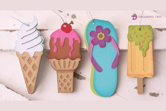 Summer Tags 3D SVG for Seasonal Crafting Projects